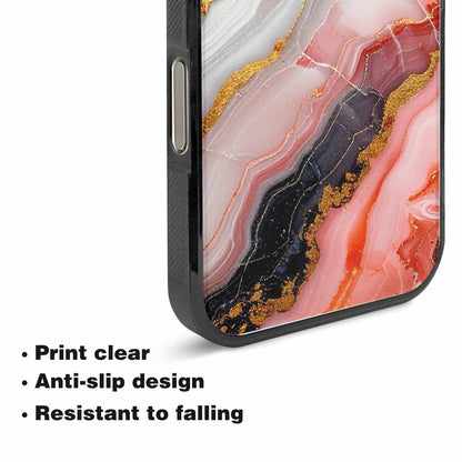 iPhone 15 Pro Max Case — Marble Vein Marble Veins Pattern Hundreds, Unique Phone Case Design