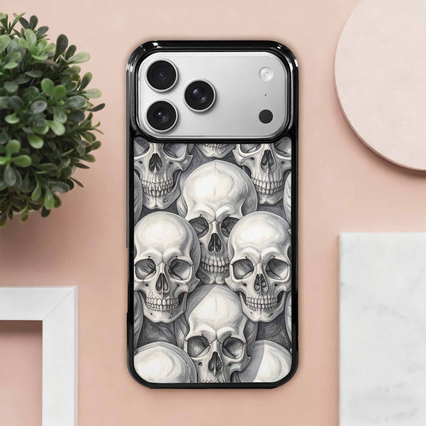 iPhone 17 Pro Max Case — Skull Dark Art Gothic Print Gothic, Custom Designed Case Cover