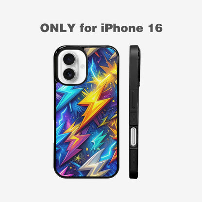 iPhone 16 Case — Lightning Bolt Storm Pattern Hundreds Of, Original Design Phone Case