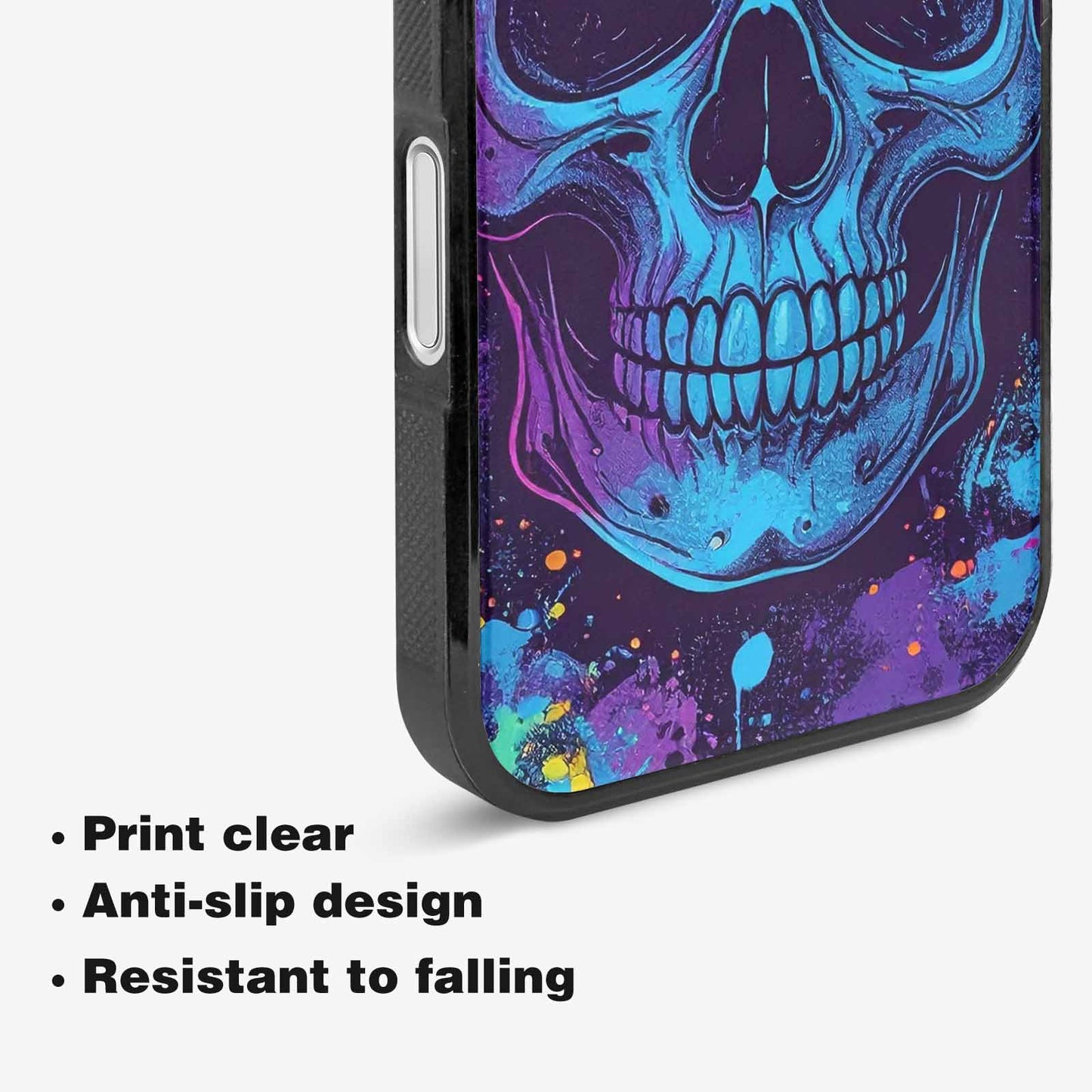 iPhone 16 Plus Case — Skulls Splatter Comic, Custom Print Case Cover