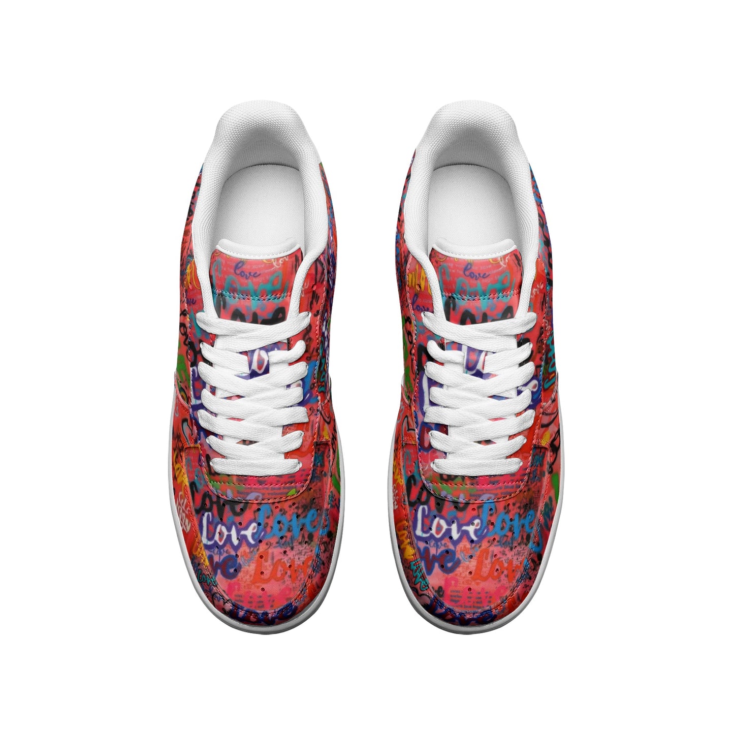Love Unisex Low Top Leather Sneakers