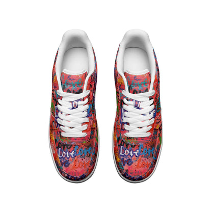 Love Unisex Low Top Leather Sneakers
