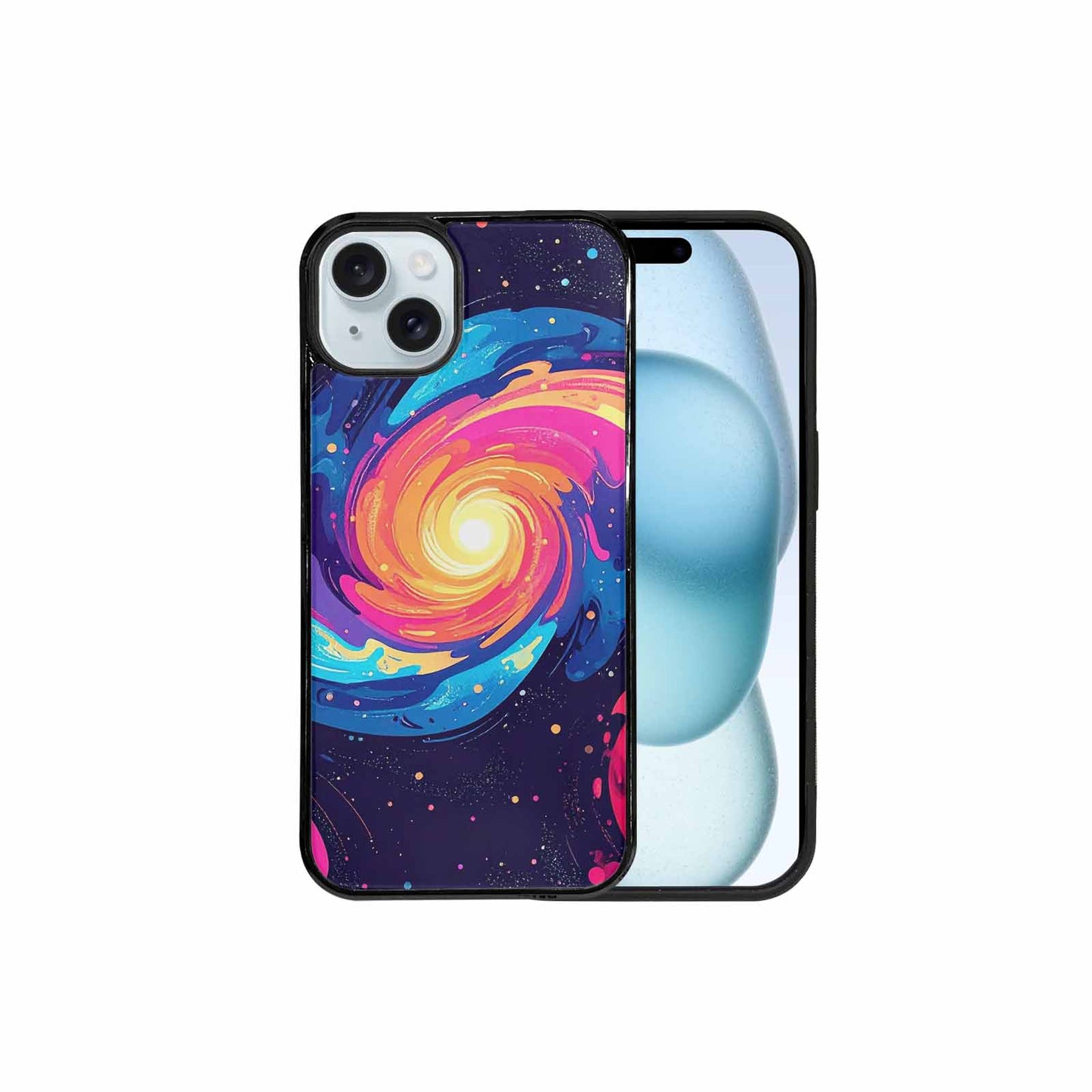 iPhone 15 Plus Case — Love Wins Galaxy Seamless Pattern Vibrant, Custom Printed Phone Case