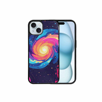 iPhone 15 Plus Case — Love Wins Galaxy Seamless Pattern Vibrant, Custom Printed Phone Case