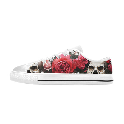 MEN'S Skulls Roses Deluxe 13 Canvas Vivid Sneakers
