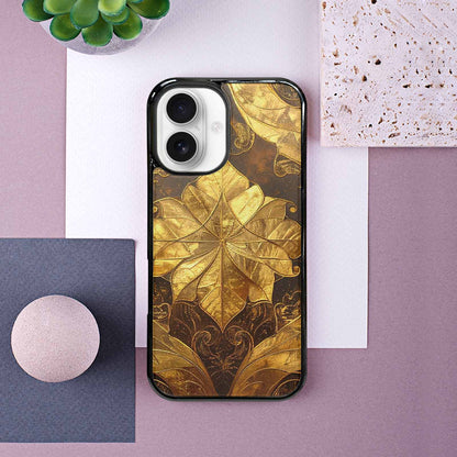 iPhone 16 Case — Klimt Gold Leaf Artwork Pattern, Custom Made Phone Cover