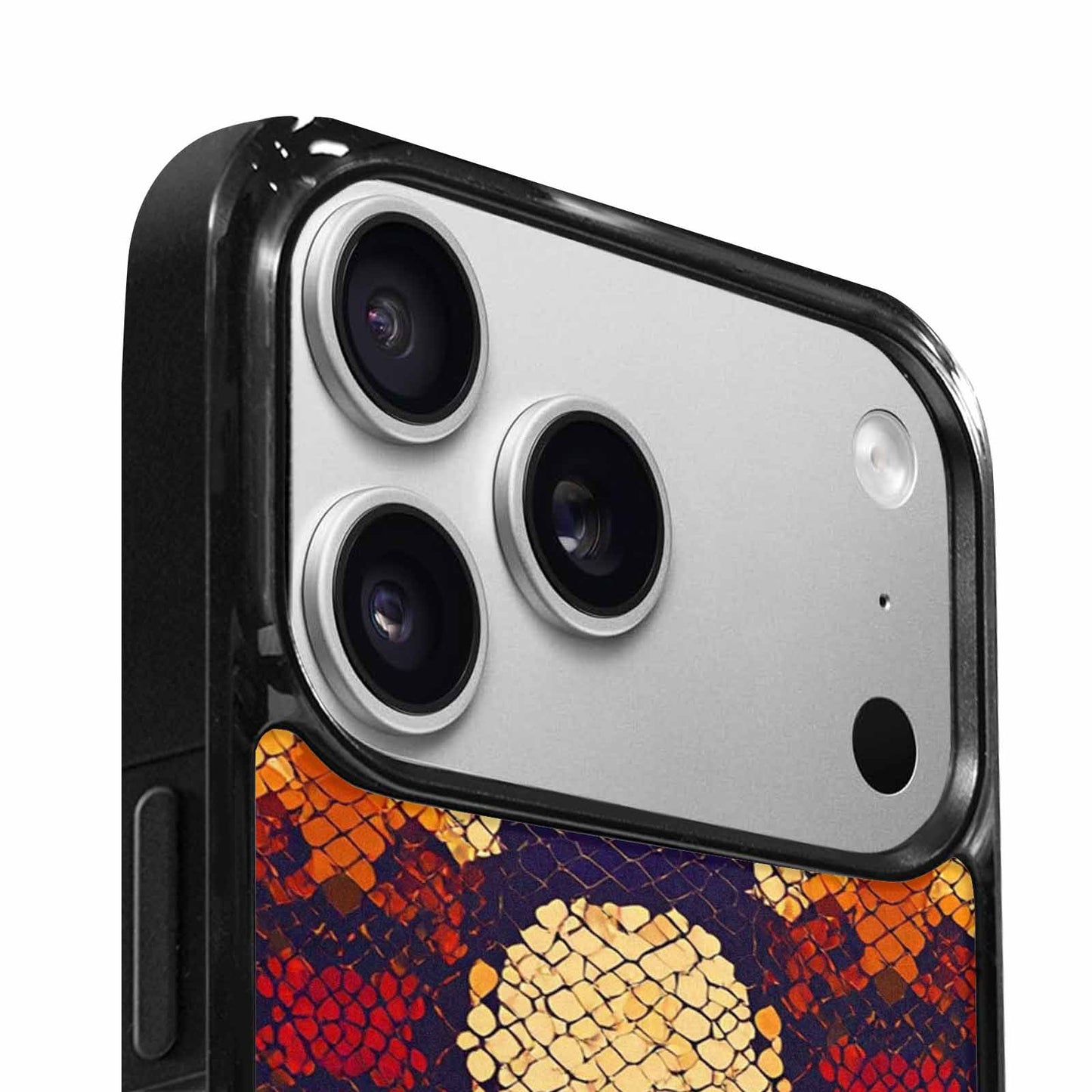 iPhone 17 Pro Max Case — Snake Print Dark Seamless Animal Print, Customized Protective Case
