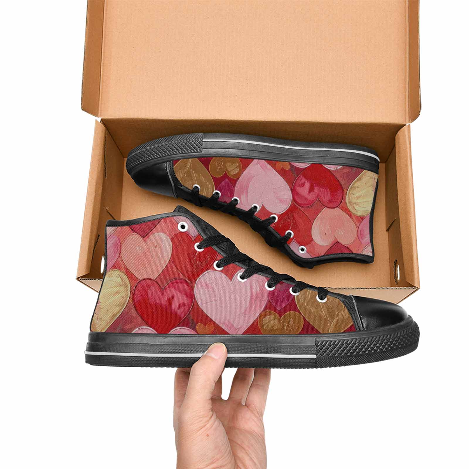 MEN'S No Words Or High Top Canvas Dark Academia Custom Shoes