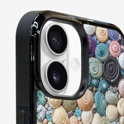 iPhone 16 Plus Case — Seashell Collage Seashell Collage Pattern Hundreds, Unique Phone Case Design