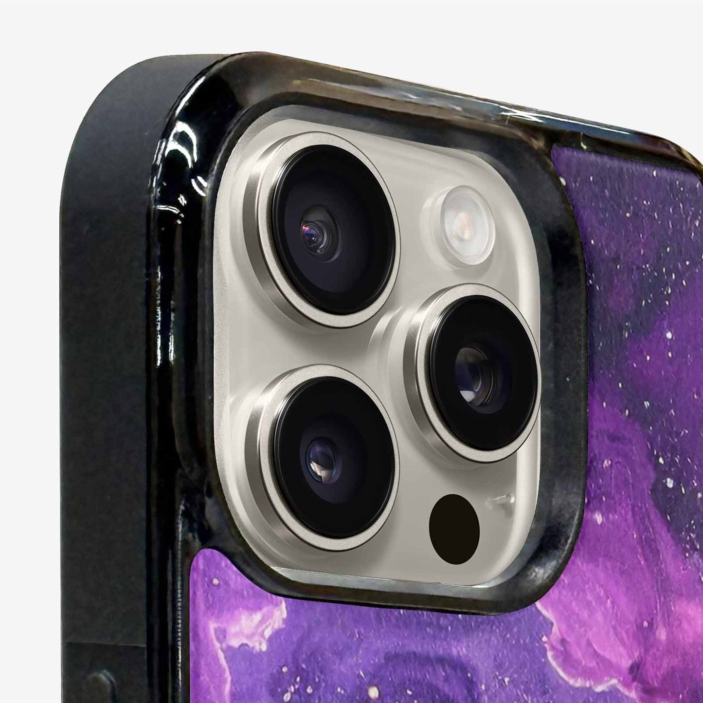 iPhone 16 Pro Max Case — Purple Color Tones Nebula Texture With, Custom Print Case Cover