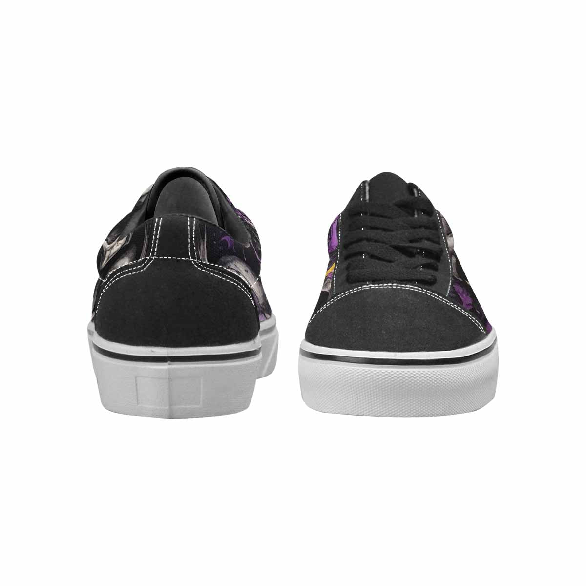 WOMEN'S Rainbow From Skull S Lace-Up Canvas Melting Art Custom Sneakers