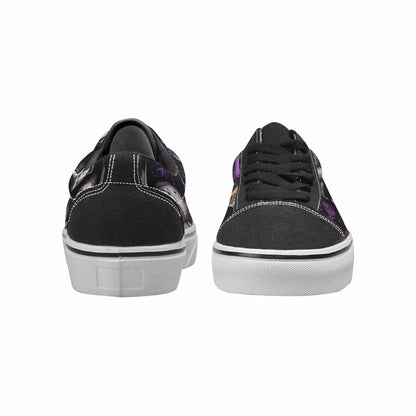 WOMEN'S Rainbow From Skull S Lace-Up Canvas Melting Art Custom Sneakers