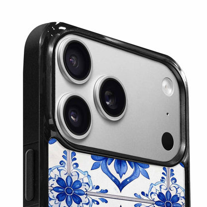 iPhone 17 Pro Case — Mexican Talavera Tile Pattern Floral, Custom Phone Case