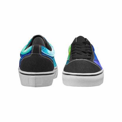 WOMEN'S Mermaid Scale Canvas Lace-Up Surreal Sneakers
