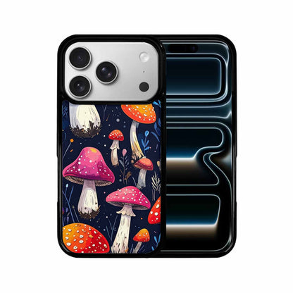 iPhone 17 Pro Case — Vivid Winter Mushroom Seamless Cartoon Cute, Custom Print Case Cover