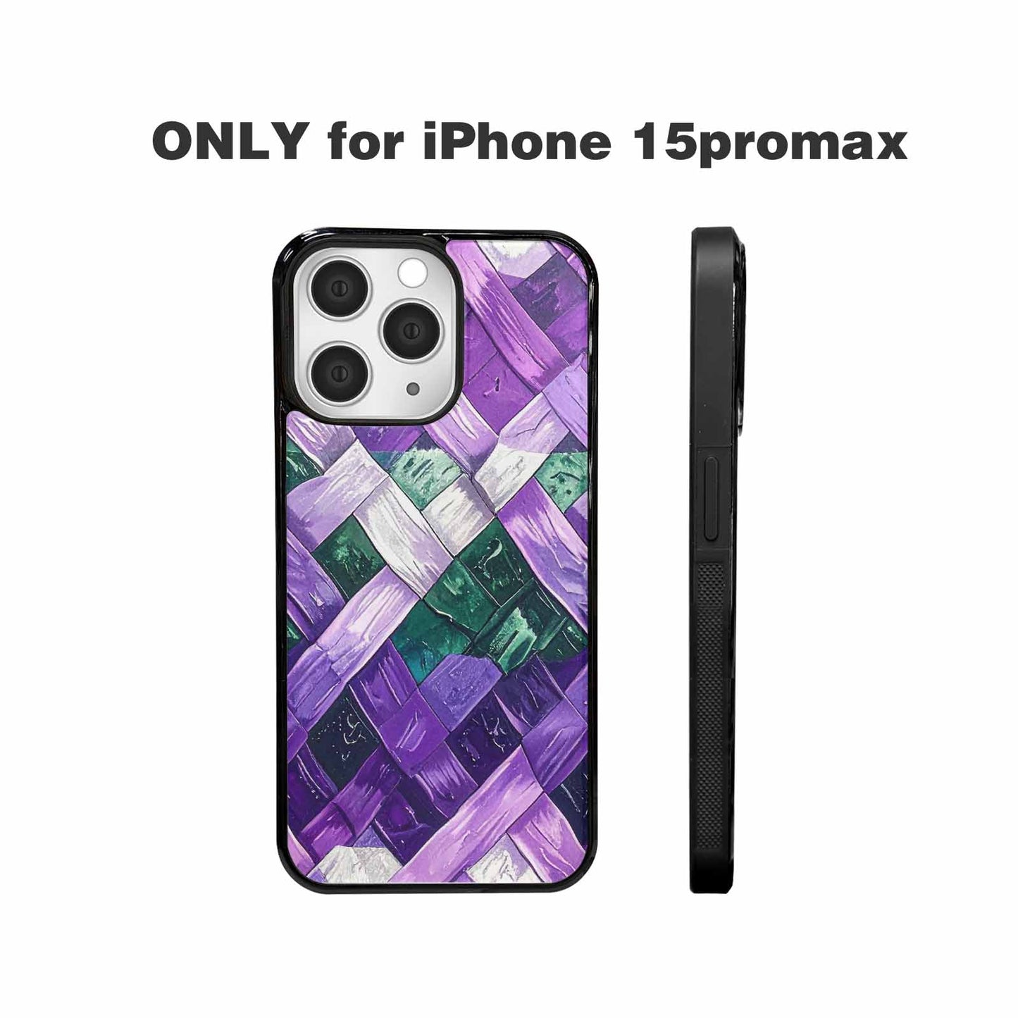 iPhone 15 Pro Max Case — Genderqueer Flag Color Theme Small Rainbow, Custom Made Phone Cover