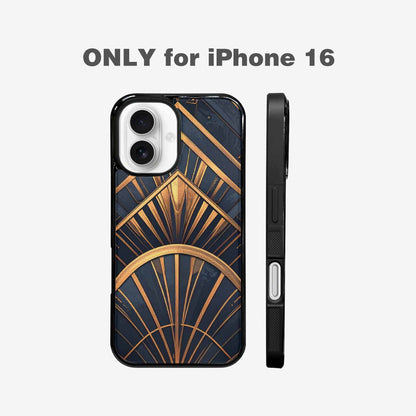 iPhone 16 Case — Art Deco Illustration Pattern, Unique Phone Case Design