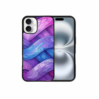 iPhone 16 Plus Case — Bisexual Flag Color Theme Small Rainbow, Custom Art Phone Cover