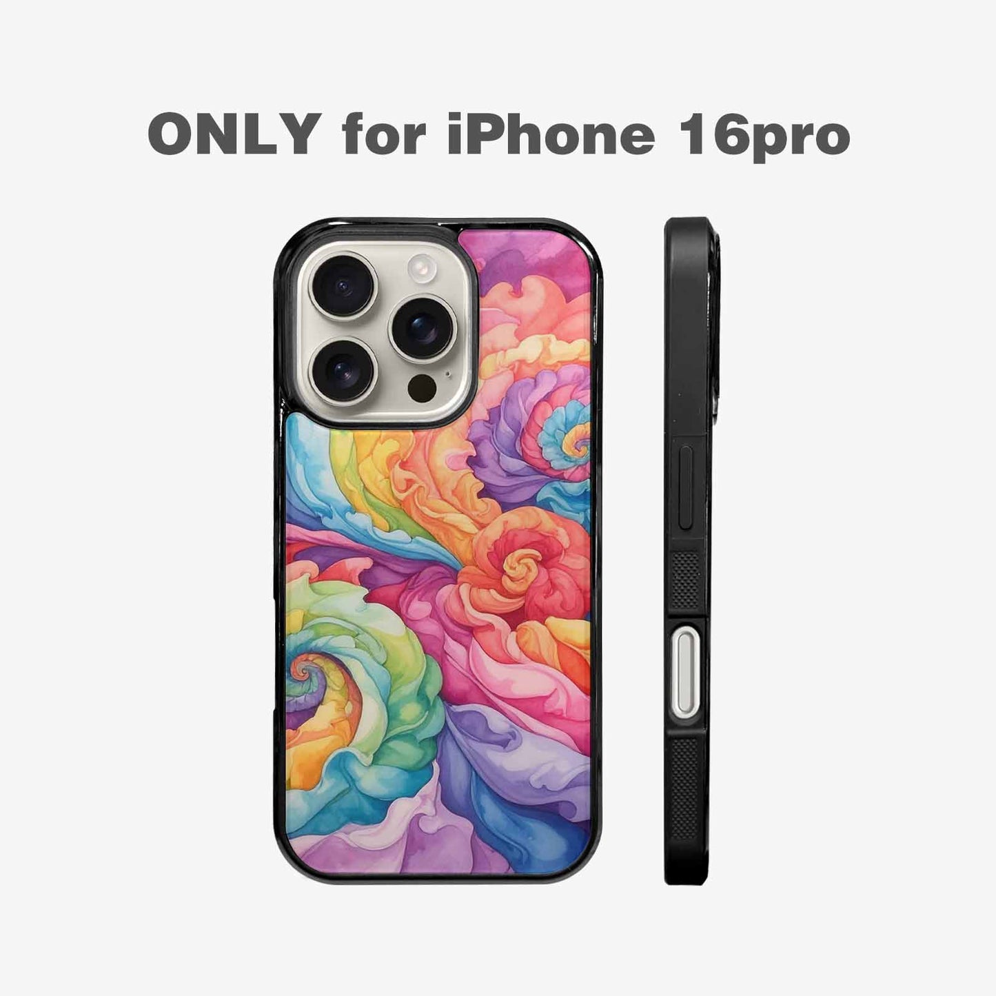 iPhone 16 Pro Case — Tie Dye Swirls Tie Dye Swirls, Unique Phone Case Design