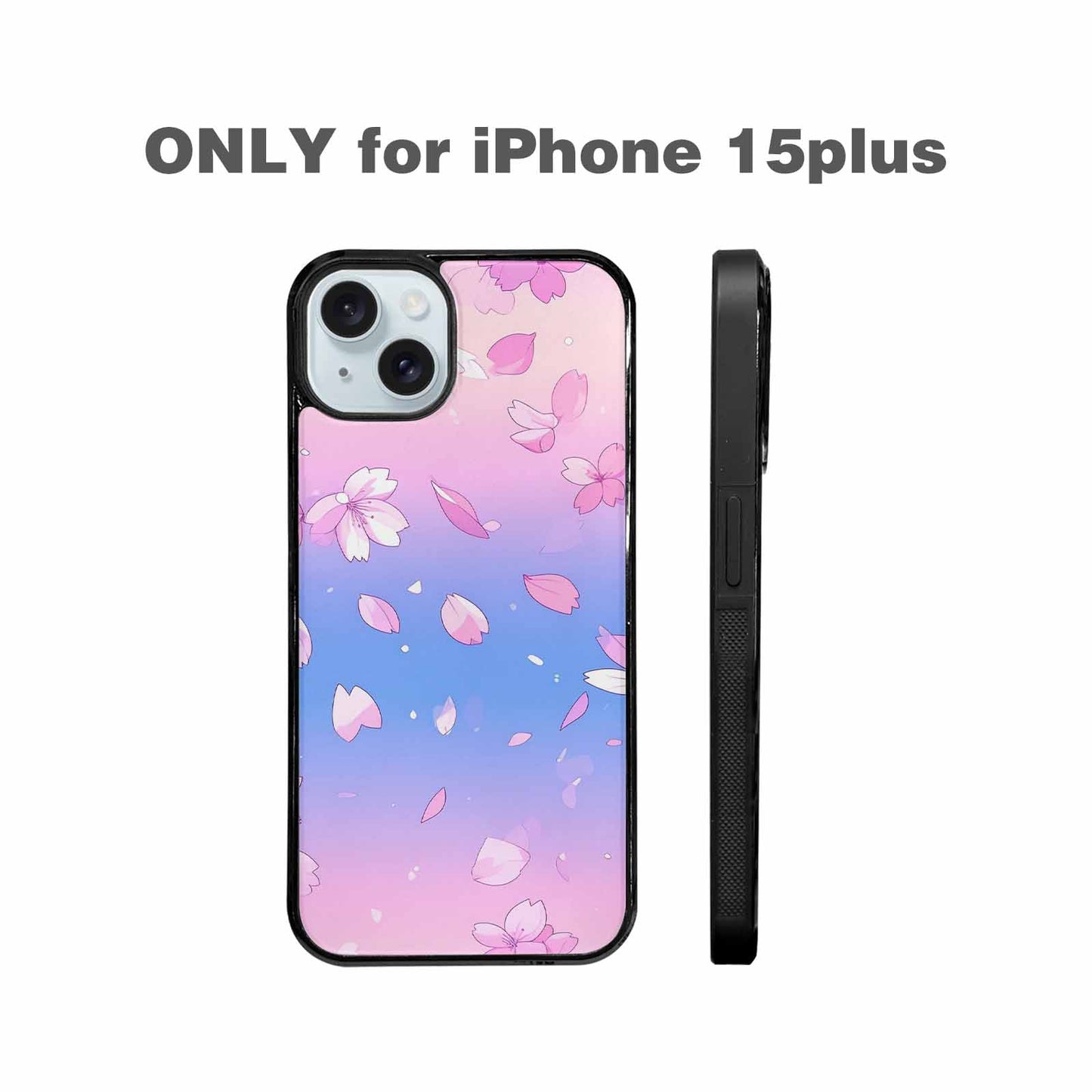 iPhone 15 Plus Case — Anime Cherry Blossom Custom, Unique Phone Case Design