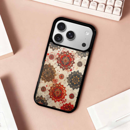 iPhone 17 Pro Case — Small Mandala Pattern Randomly Varying Floral, Customized Protective Case