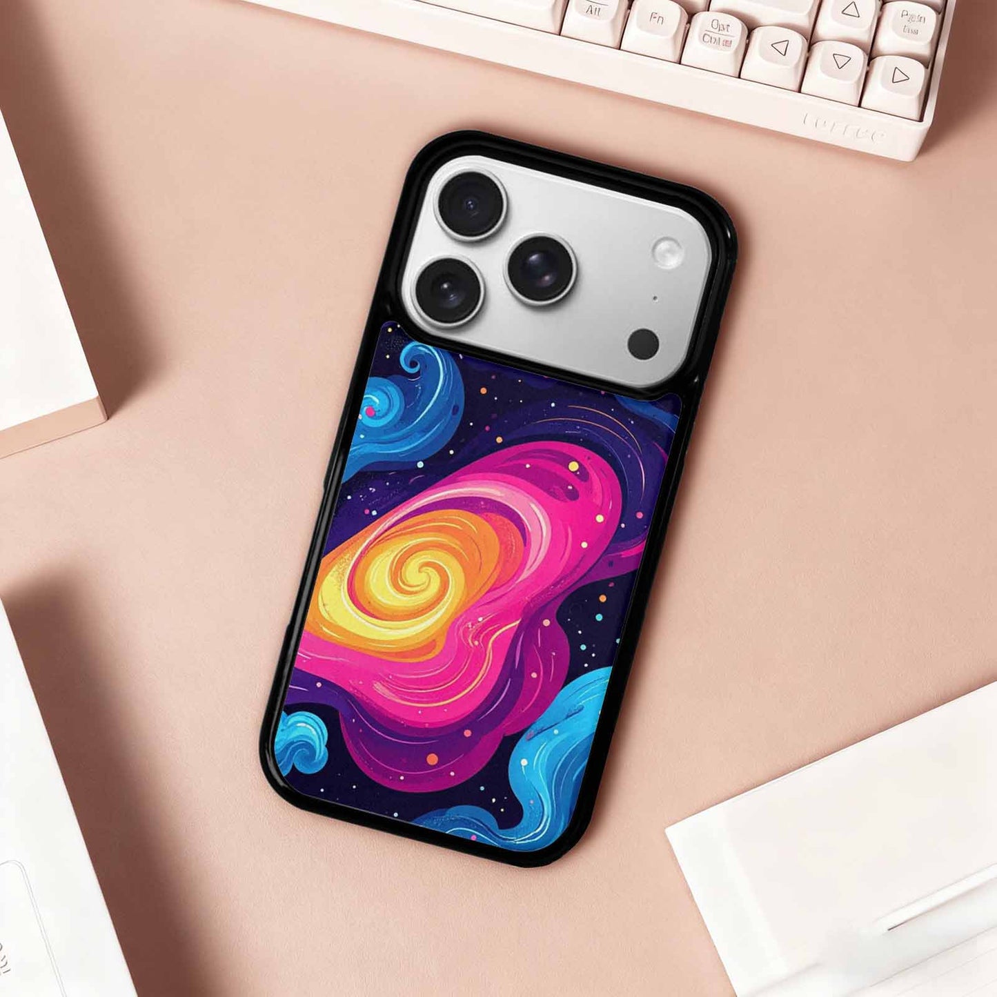 iPhone 17 Pro Case — Love Wins Galaxy Seamless Pattern Galaxy, Custom Designed Case Cover