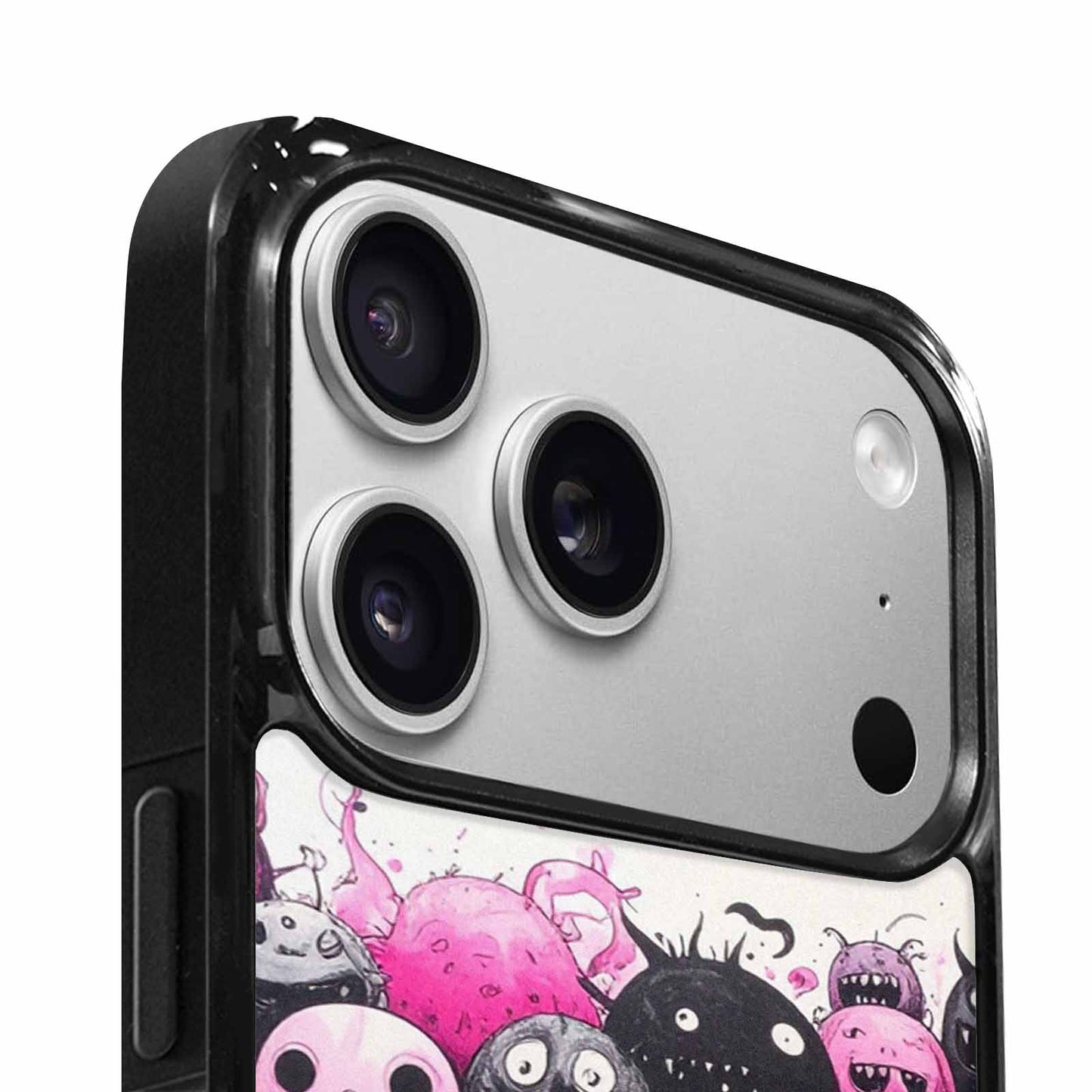 iPhone 17 Pro Max Case — Monsters (general) Black &amp; Cartoon Cute, Personalized Phone Case