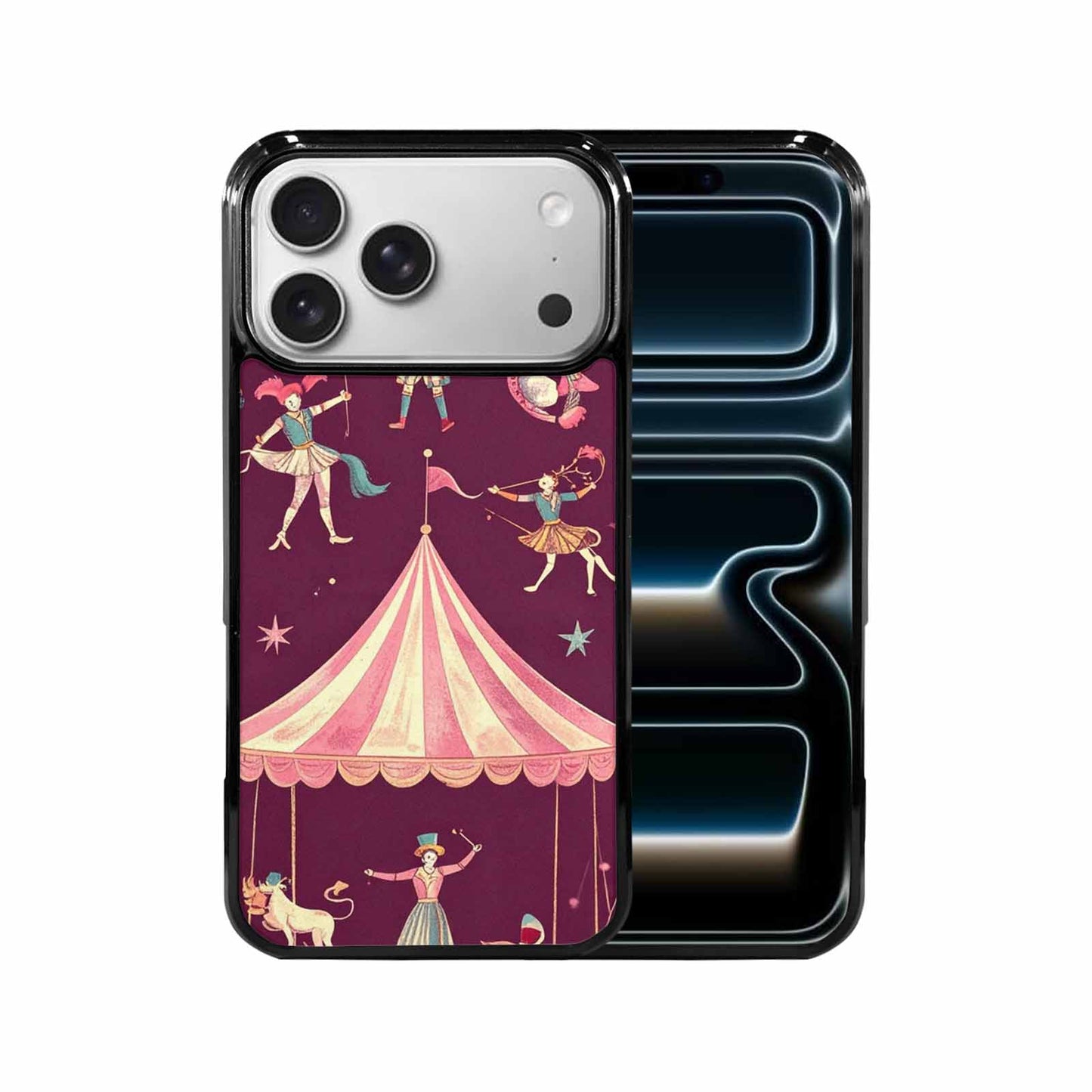 iPhone 17 Pro Max Case — Vintage Circus Art Pattern Retro Vintage, Original Design Phone Case