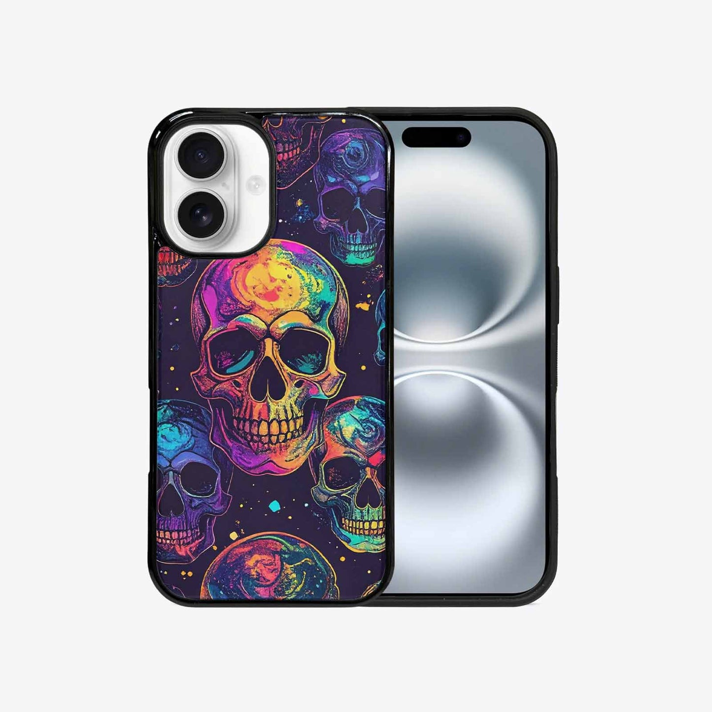 iPhone 16 Case — Galaxy Skulls, Custom Made Phone Cover