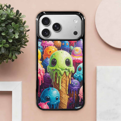 iPhone 17 Pro Max Case — Melting Ice Cream Monster Charac Original, Custom Print Case Cover