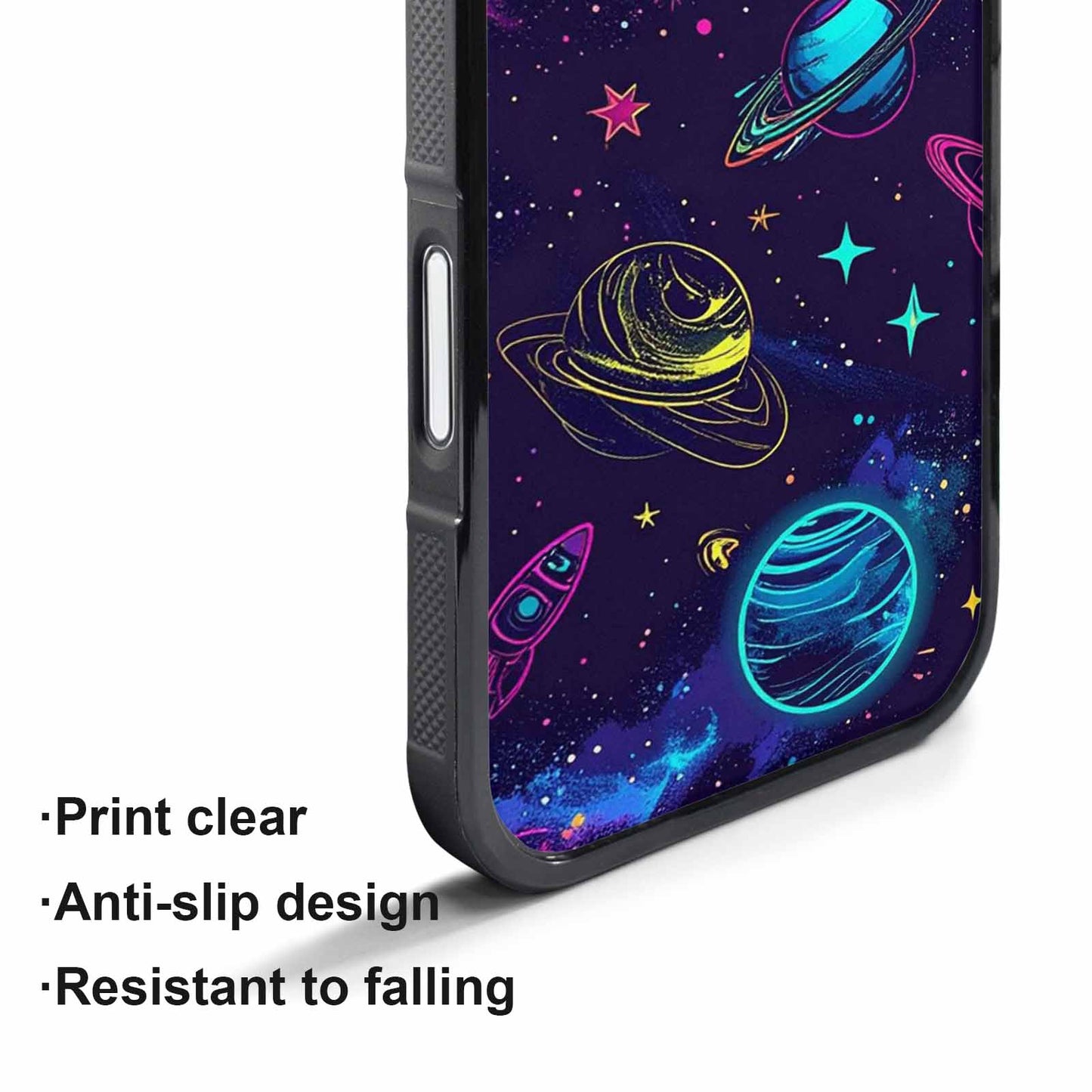 iPhone 17 Pro Case — Space Galaxy Astronaut Pattern Planets Galaxy, Custom Designed Case Cover