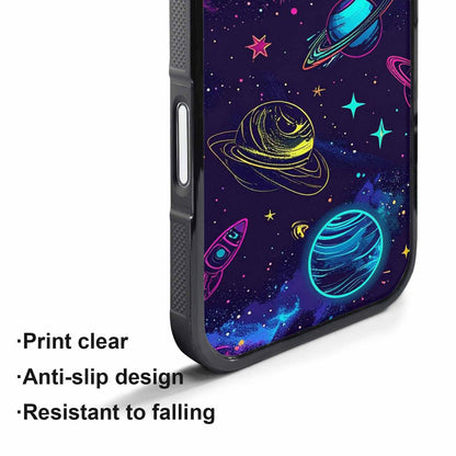 iPhone 17 Pro Case — Space Galaxy Astronaut Pattern Planets Galaxy, Custom Designed Case Cover