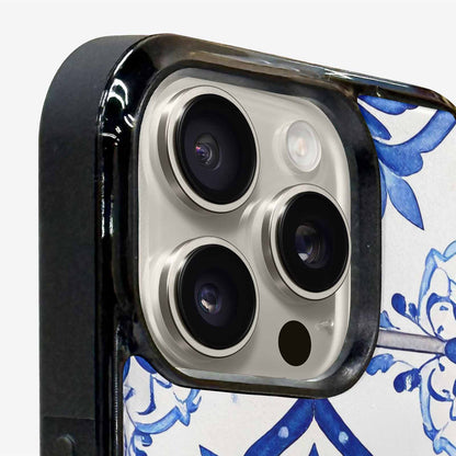 iPhone 16 Pro Case — Mexican Talavera Tile Pattern Floral Geometric, Custom Print Case Cover