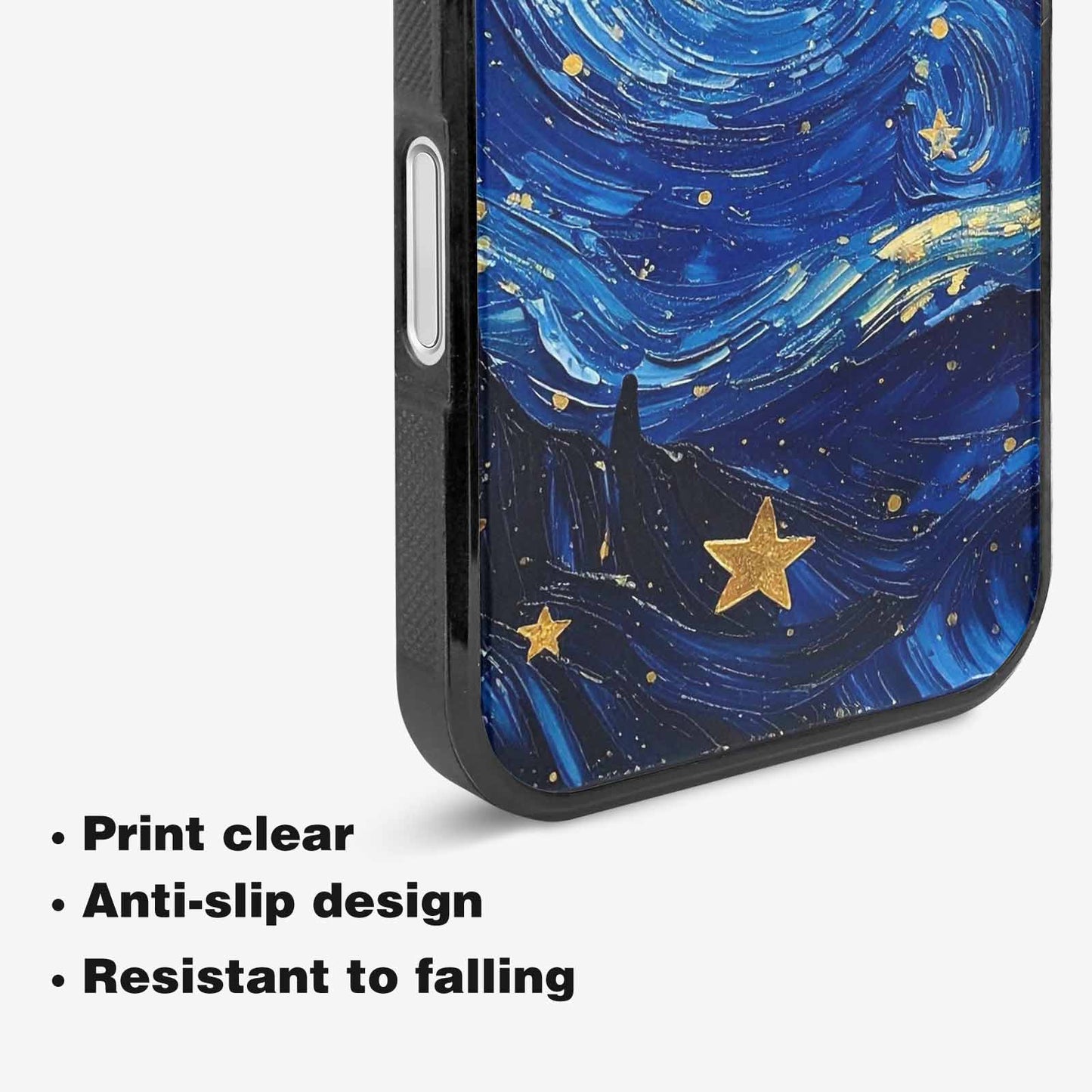 iPhone 16 Plus Case — Starry Night Galaxy Custom Personalized Phone, Custom Art Phone Cover