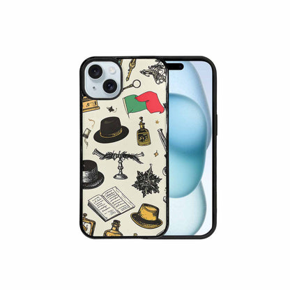 iPhone 15 Plus Case — Noir Spy Silhouette Pen Ink Noir, Original Design Phone Case