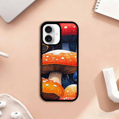 iPhone 17 Case — Vivid Winter Mushroom Cartoon Cute, Custom Phone Case