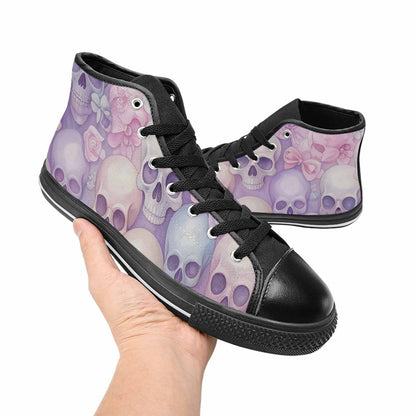 MEN'S Skulls - Pastel High Top Canvas Surreal Shoes