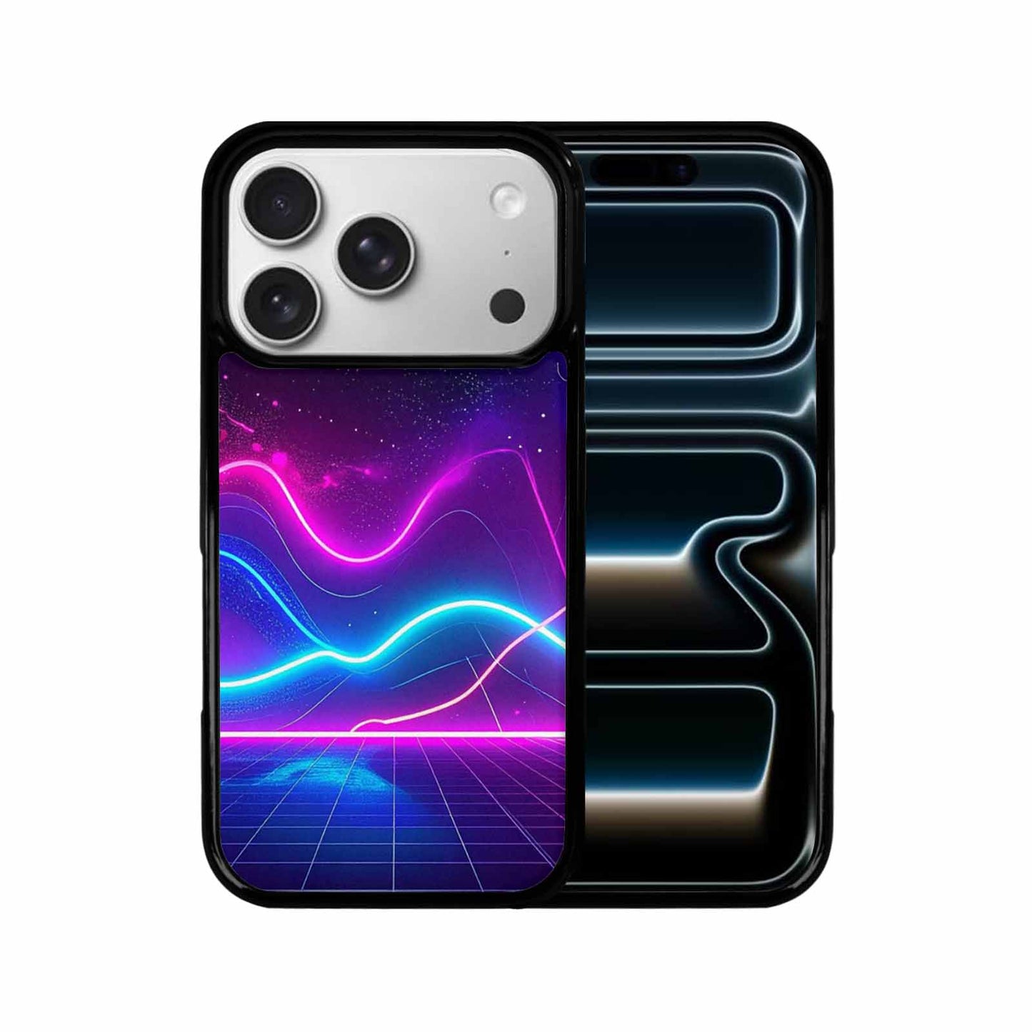 iPhone 17 Pro Case — Neon Cartoon Art Pattern Retro Vintage, Original Design Phone Case