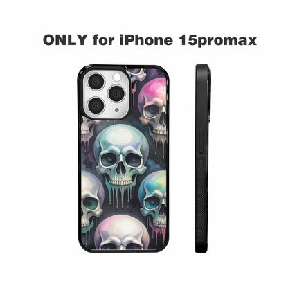 iPhone 15 Pro Max Case — Dark Black And White Color Tone, Custom Designed Case Cover