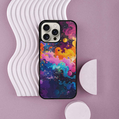 iPhone 16 Pro Max Case — Cosmic Creature And Object Mashup Pattern, Custom Print Case Cover
