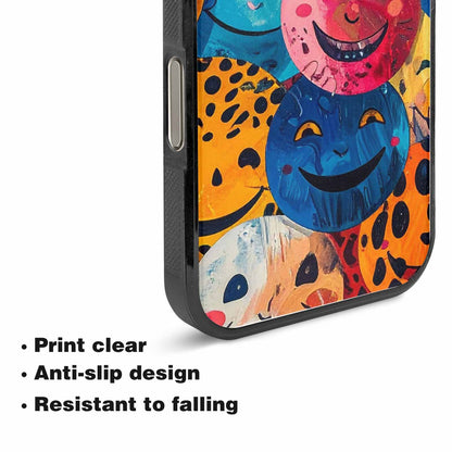 iPhone 15 Pro Max Case — Smiley Faces Animal Printsmile Kh7 Personalized, Customized Protective Case