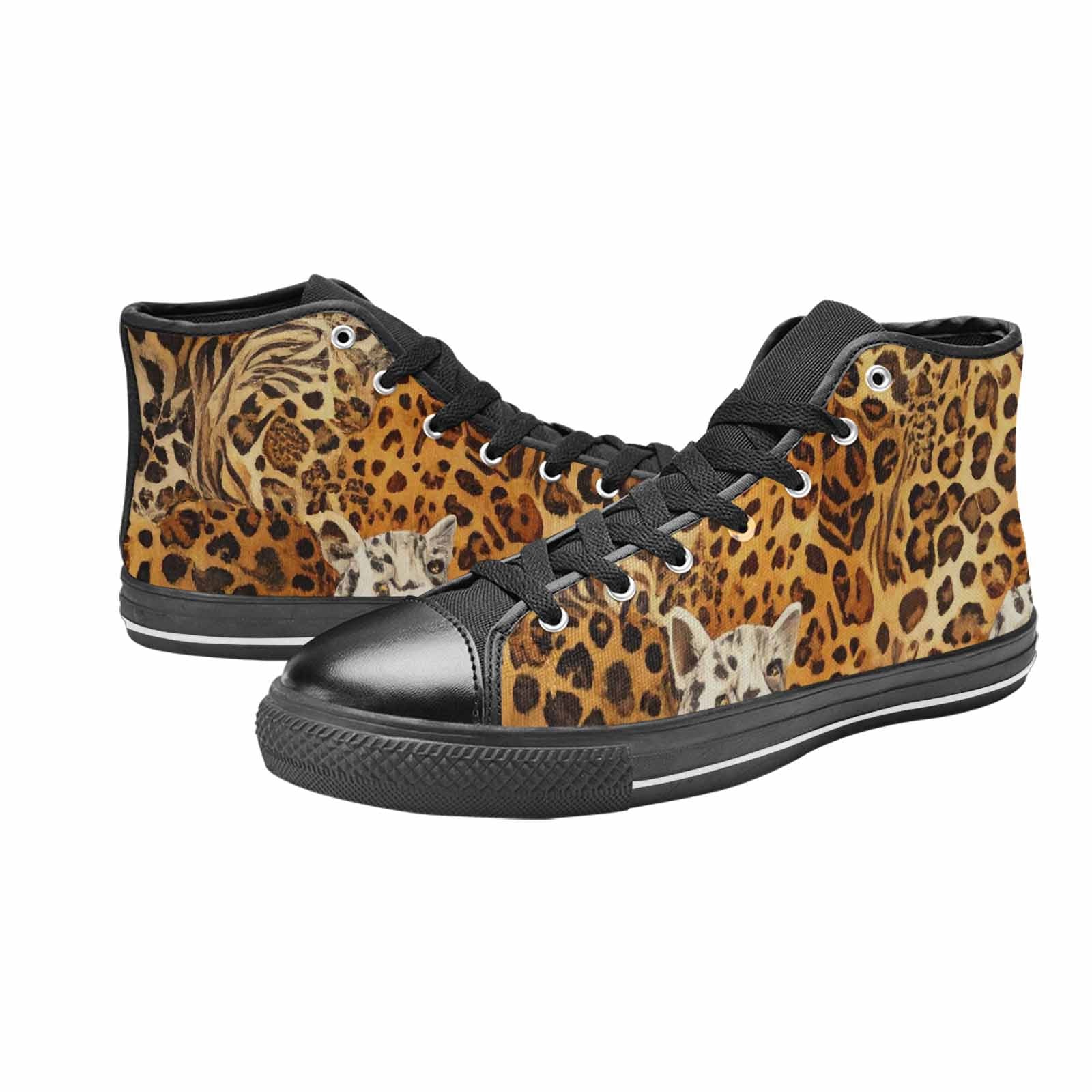 MEN'S Animal Print High Top Canvas Vivid Shoes
