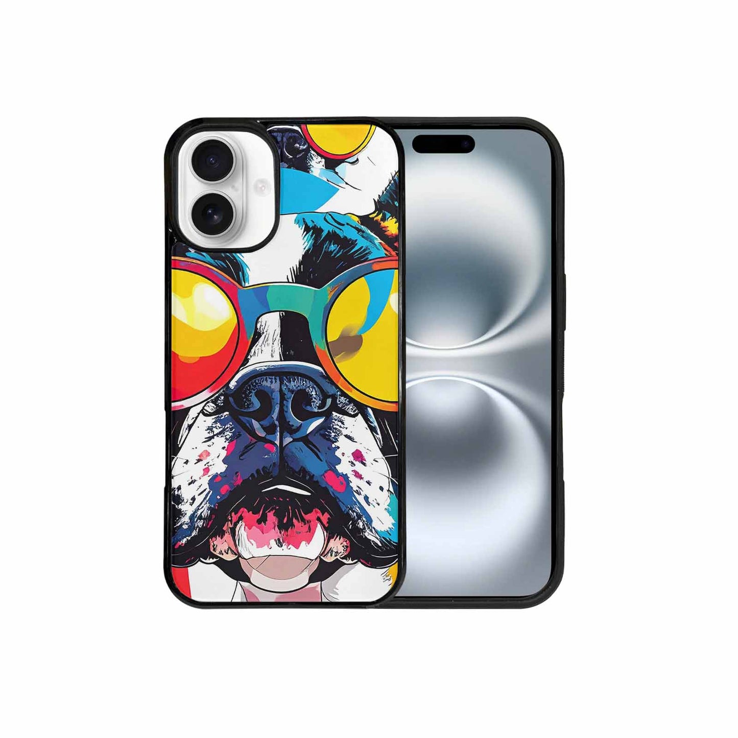 iPhone 16 Plus Case — French Bulldog Pop Art Pattern, Personalized Phone Case