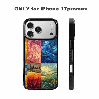 iPhone 17 Pro Max Case — Small Van Gogh Style Galaxy Space, Personalized Phone Case
