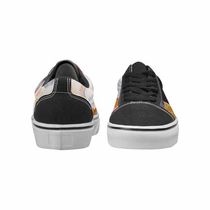 WOMEN'S Marble Vein Lace-Up Canvas Aesthetic Custom Shoes