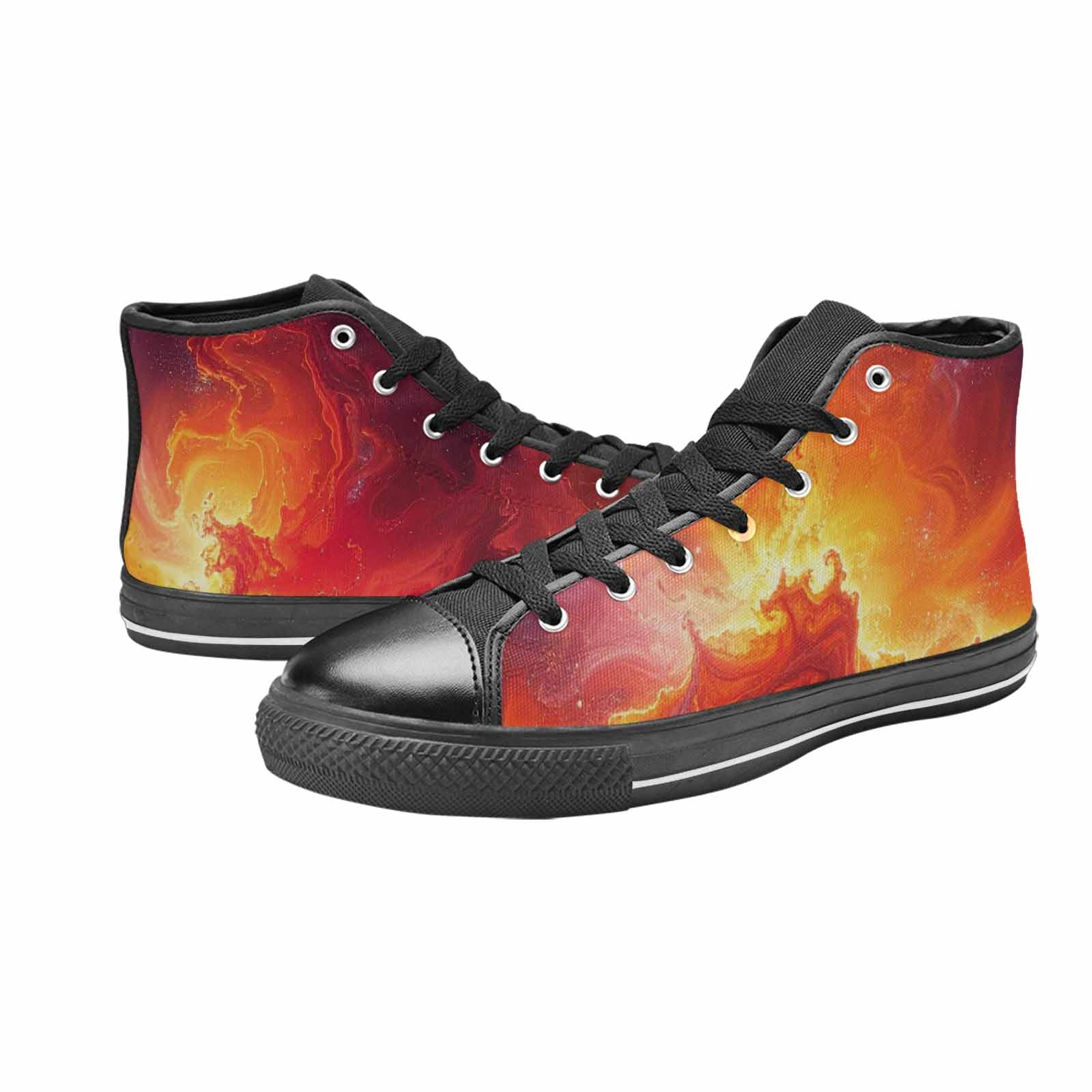 MEN'S Galaxy Art - High Top Canvas Wallpaper Art Shoes