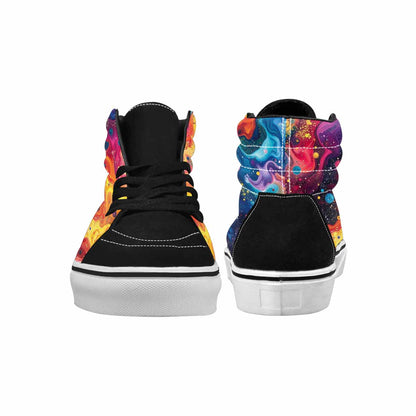 WOMEN'S Galaxy Art - High Top Canvas Grunge Shoes