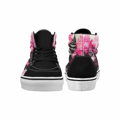 MEN'S Ice Cream Motif High Top Canvas Dreamlike Custom Shoes