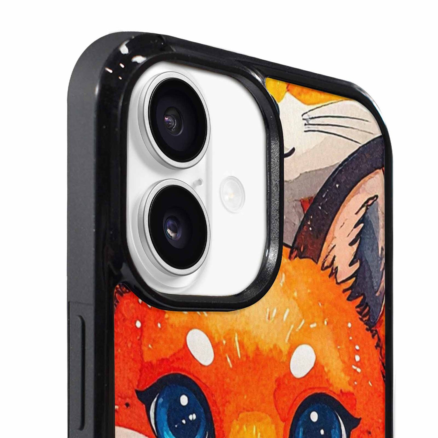 iPhone 17 Case — Watercolor Kawaii Fox Watercolor Abstract, Custom Art Phone Cover