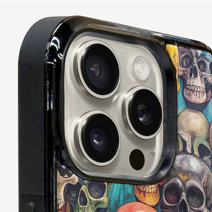 iPhone 16 Pro Case — Skulls Marbleskulls Pattern Ctw, Personalized Phone Case